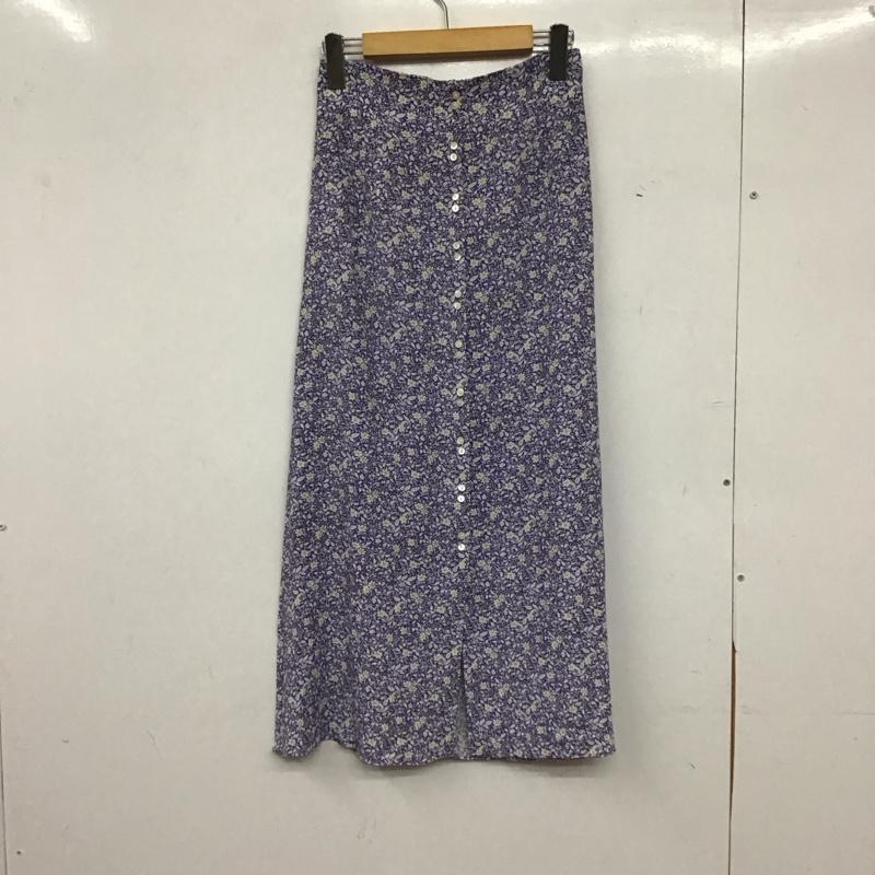 フレイ アイディー FRAY I.D スカート ロングスカート 0 総柄 紫 / パープル / purple レディース USED 古着 中古 10155721