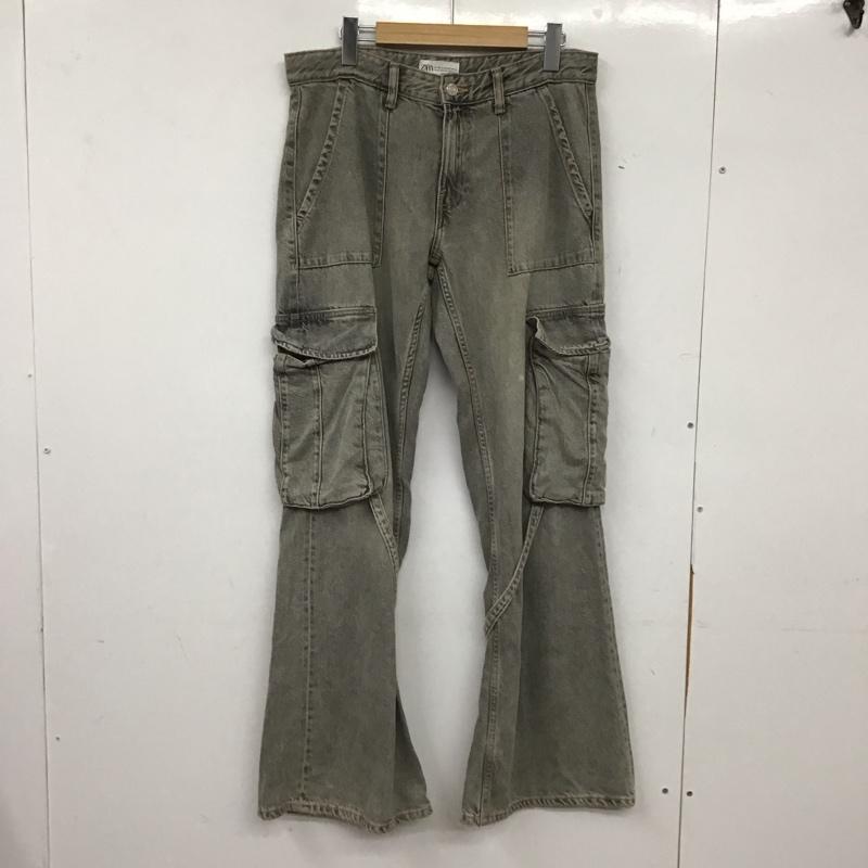 ザラ ZARA パンツ デニム、ジーンズ 38 無地 灰 / グレー / gray レディース USED 古着 中古 10155722