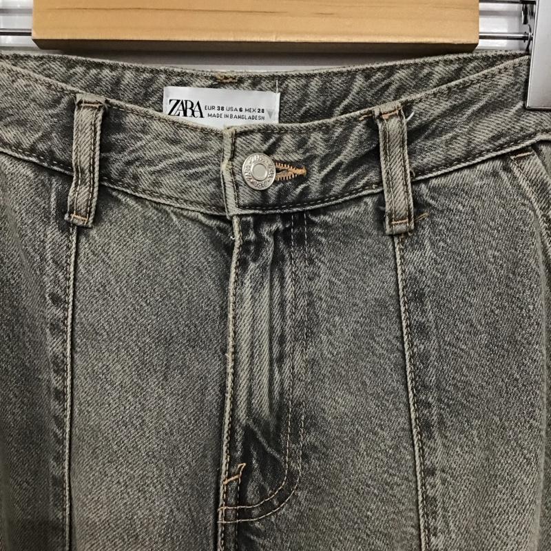 ザラ ZARA パンツ デニム、ジーンズ 38 無地 灰 / グレー / gray レディース USED 古着 中古 10155722