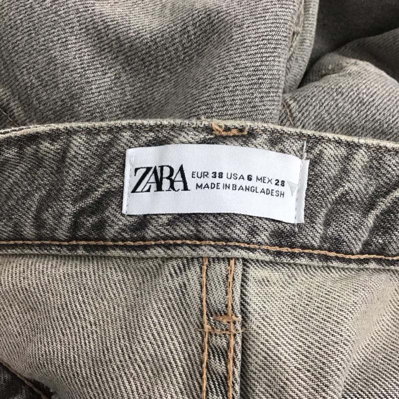 ザラ ZARA パンツ デニム、ジーンズ 38 無地 灰 / グレー / gray レディース USED 古着 中古 10155722