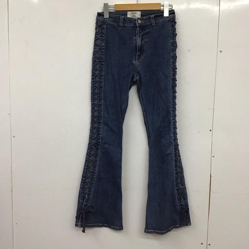ジュエティ jouetie パンツ デニム、ジーンズ 082052400101 サイドレースアップフィットデニム M 無地 水色 / ライトブルー / レディース USED 古着 中古 10155723