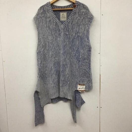 メゾンミハラヤスヒロ Maison MIHARA YASUHIRO ニット、セーター 半袖 B07SW523 Vネックニットベスト FREE 無地 マルチカラー / マルチカラー / multicolor レディース USED 古着 中古 10155725