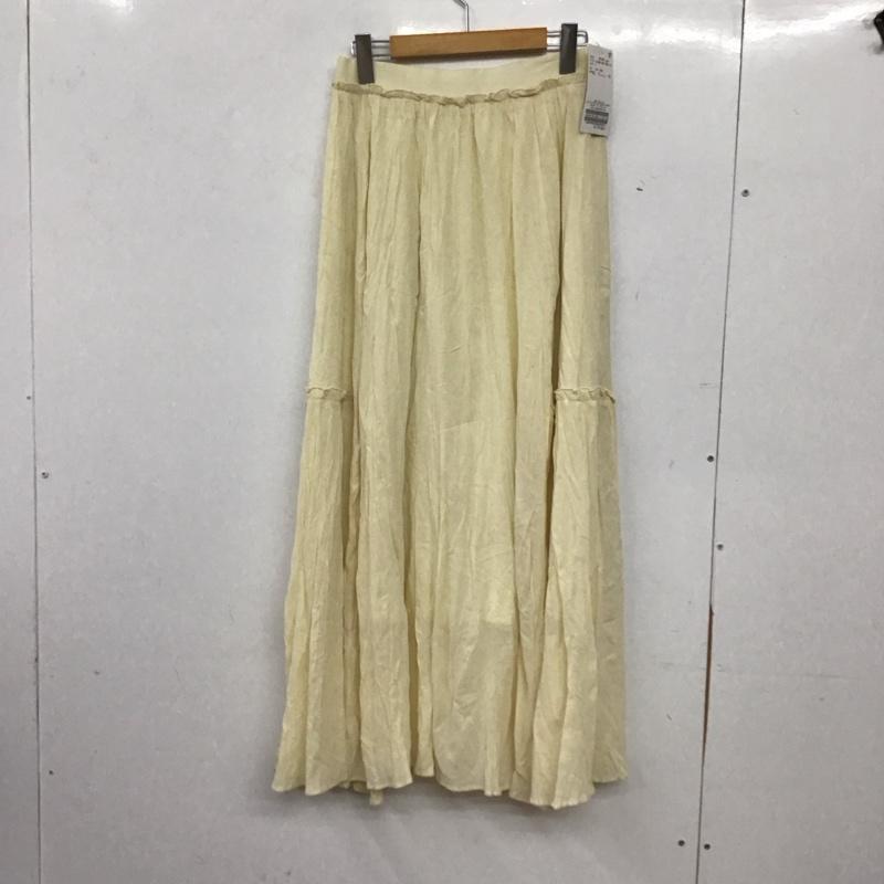 シンプリシテェ Simplicite スカート ロングスカート タグ付 FREE 無地 アイボリー / アイボリー / レディース USED 古着 中古 10155730