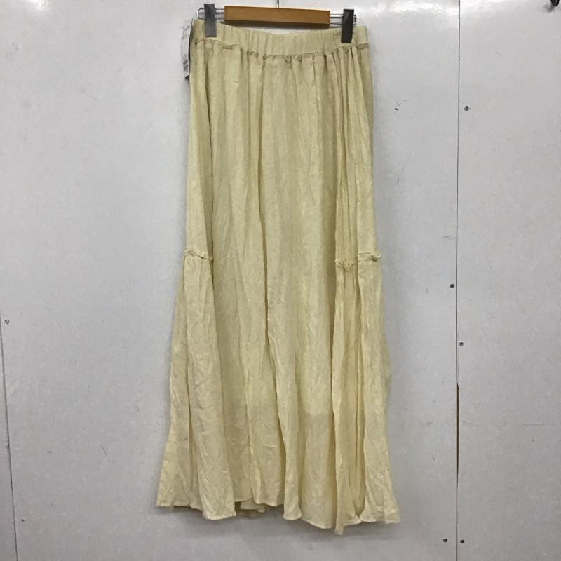 シンプリシテェ Simplicite スカート ロングスカート タグ付 FREE 無地 アイボリー / アイボリー / レディース USED 古着 中古 10155730