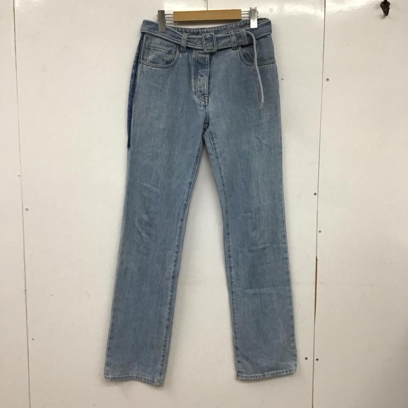 プラダ PRADA パンツ デニム、ジーンズ 26インチ プリント 水色 / ライトブルー / レディース USED 古着 中古 10155731