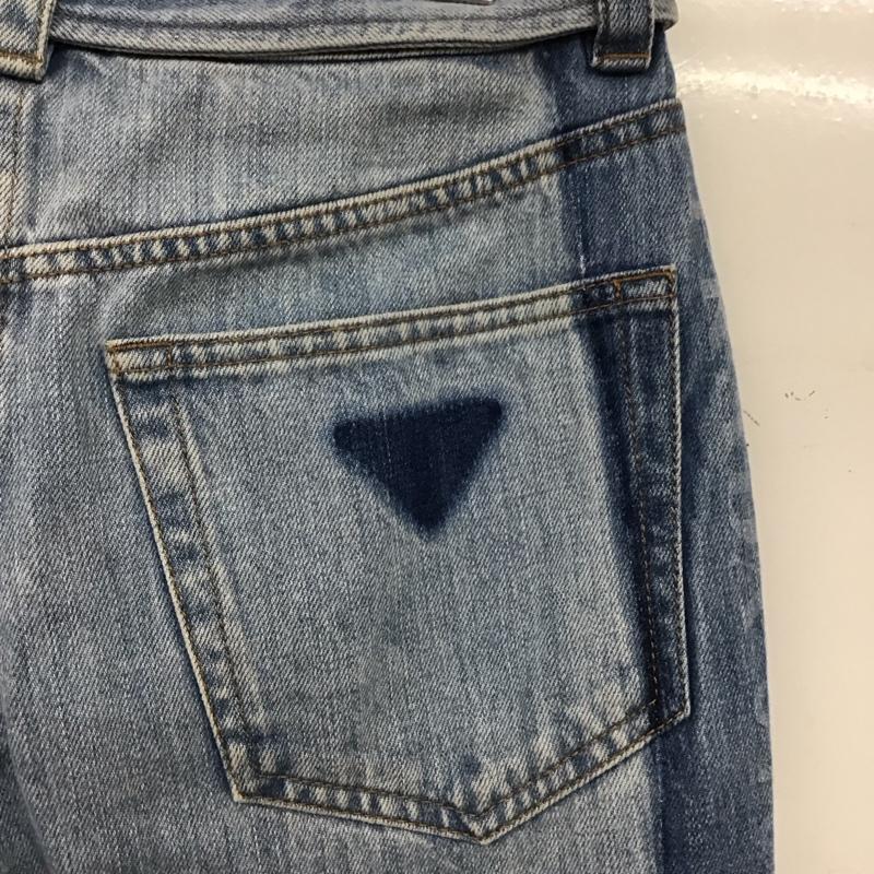 プラダ PRADA パンツ デニム、ジーンズ 26インチ プリント 水色 / ライトブルー / レディース USED 古着 中古 10155731