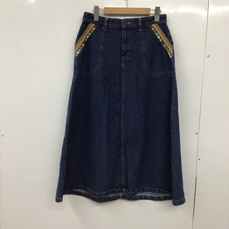 チチカカ TITICACA スカート ロングスカート S 無地 インディゴ / インディゴ / Indigo レディース USED 古着 中古 10155732