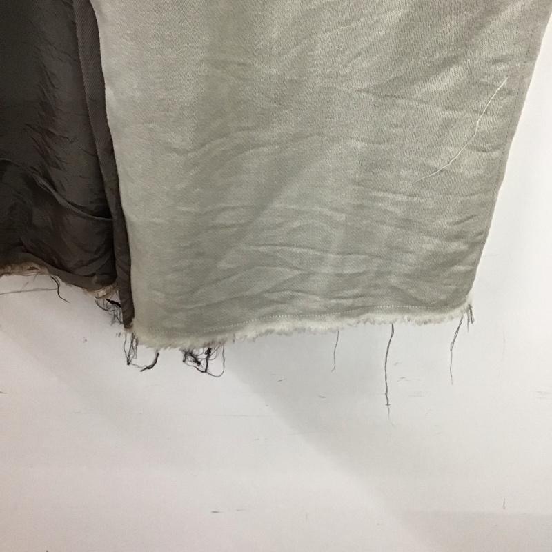 メゾンミハラヤスヒロ Maison MIHARA YASUHIRO パンツ ワークパンツ、ペインターパンツ B09PT082 ベルト付きワイドレッグパンツ 40 無地 灰 / グレー / gray レディース USED 古着 中古 10155733