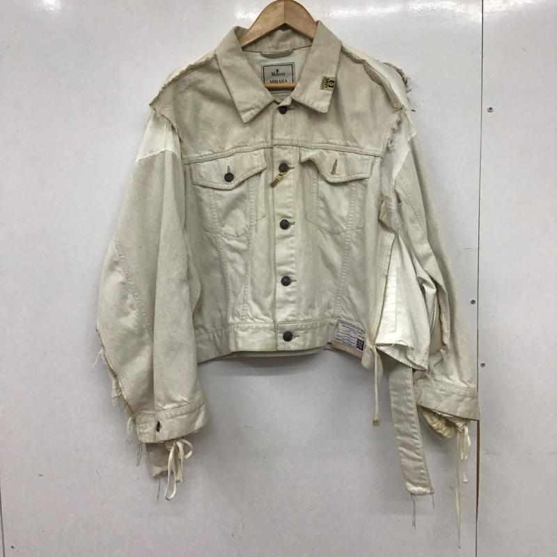メゾンミハラヤスヒロ Maison MIHARA YASUHIRO ジャケット、上着 ジャケット、ブレザー デニムジャケット 38 無地 白 / ホワイト / white レディース USED 古着 中古 10155735