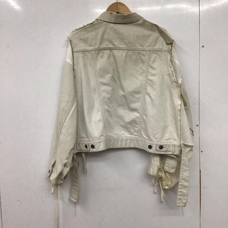メゾンミハラヤスヒロ Maison MIHARA YASUHIRO ジャケット、上着 ジャケット、ブレザー デニムジャケット 38 無地 白 / ホワイト / white レディース USED 古着 中古 10155735