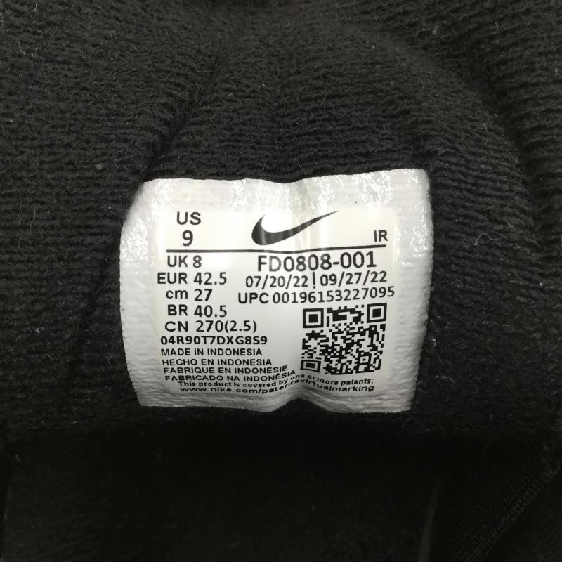 ナイキ NIKE スニーカー スニーカー Nike Air Trainer 1 Black Grey FD0808-001 27.0cm ロゴ、文字 黒 / ブラック / black X 灰 / グレー / gray メンズ USED 古着 中古 10155740