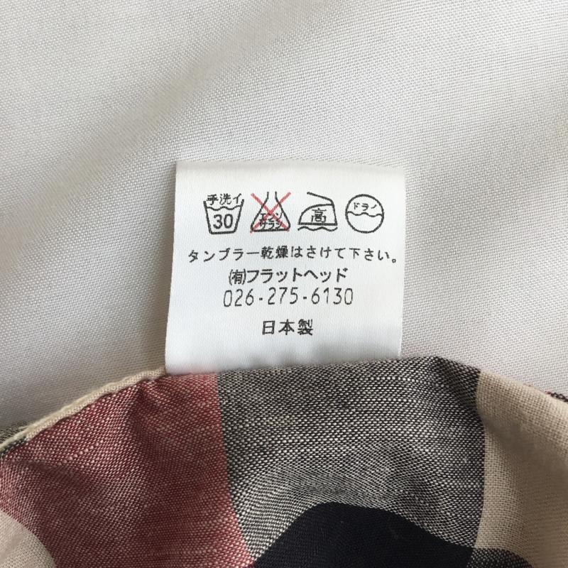 フラットヘッド The Flat Head シャツ、ブラウス 半袖 THE FLAT HEAD フラットヘッド ウエスタンシャツ 半袖 ブロックチェック 36 チェック 赤 / レッド / red メンズ USED 古着 中古 10155743