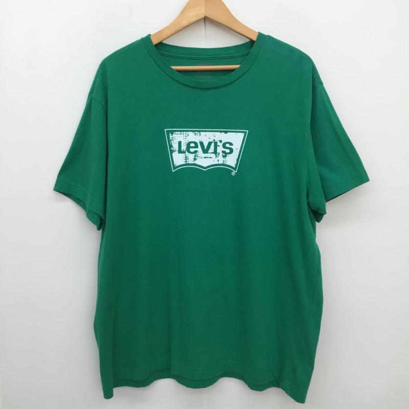 リーバイス Levi s Tシャツ 半袖 Levi s バットウィング ロゴ Tシャツ グリーン XL ロゴ、文字 緑 / グリーン / green メンズ USED 古着 中古 10155744