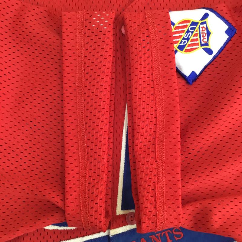 マジェスティック MAJESTIC シャツ、ブラウス 半袖 Majestic 21 Ohio Merchants ベースボールゲームシャツ L ロゴ、文字 赤 / レッド / red メンズ USED 古着 中古 10155745