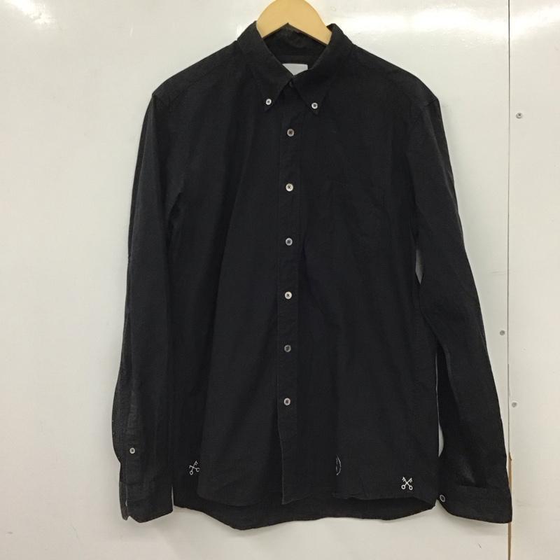 ユニフォームエクスペリメント uniform experiment シャツ、ブラウス 長袖 長袖シャツ 無地シャツ カラーシャツ 3 無地 ダークグレー / ダークグレー / メンズ USED 古着 中古 10155747