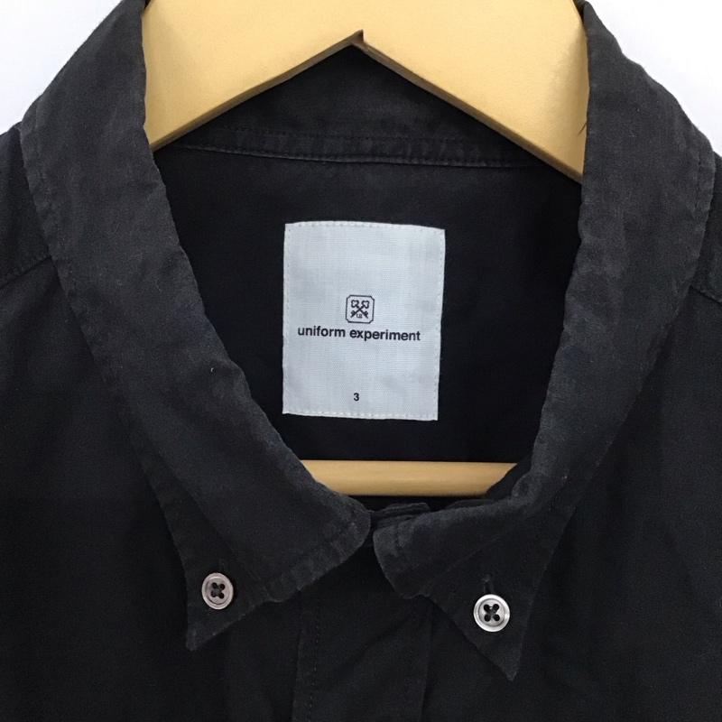 ユニフォームエクスペリメント uniform experiment シャツ、ブラウス 長袖 長袖シャツ 無地シャツ カラーシャツ 3 無地 ダークグレー / ダークグレー / メンズ USED 古着 中古 10155747