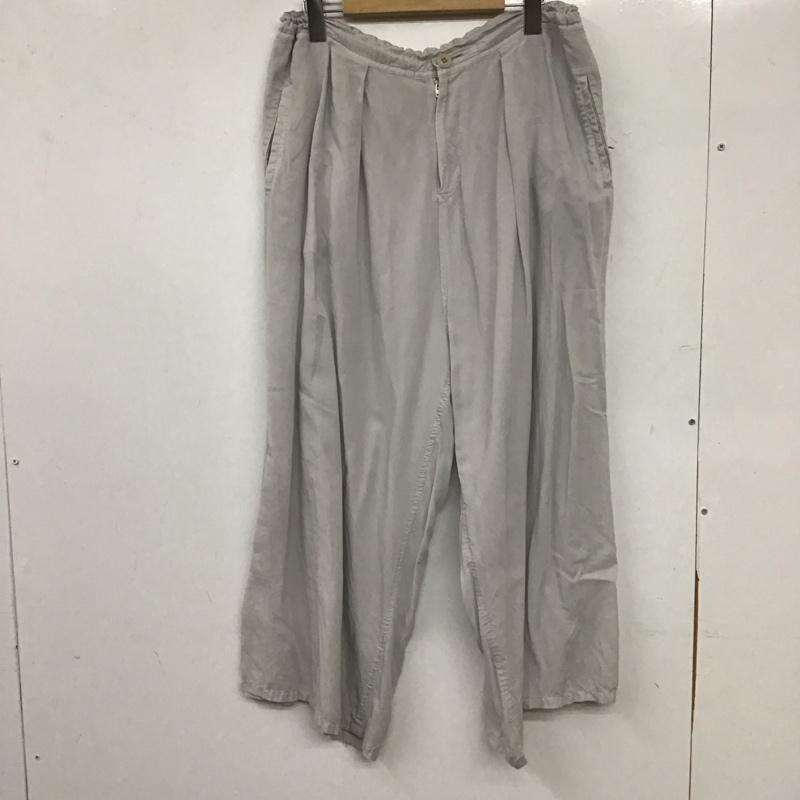 ワイズ Y s パンツ ワークパンツ、ペインターパンツ YD-P08-205 フロントタックワイドパンツ 2 無地 灰 / グレー / gray レディース USED 古着 中古 10155749