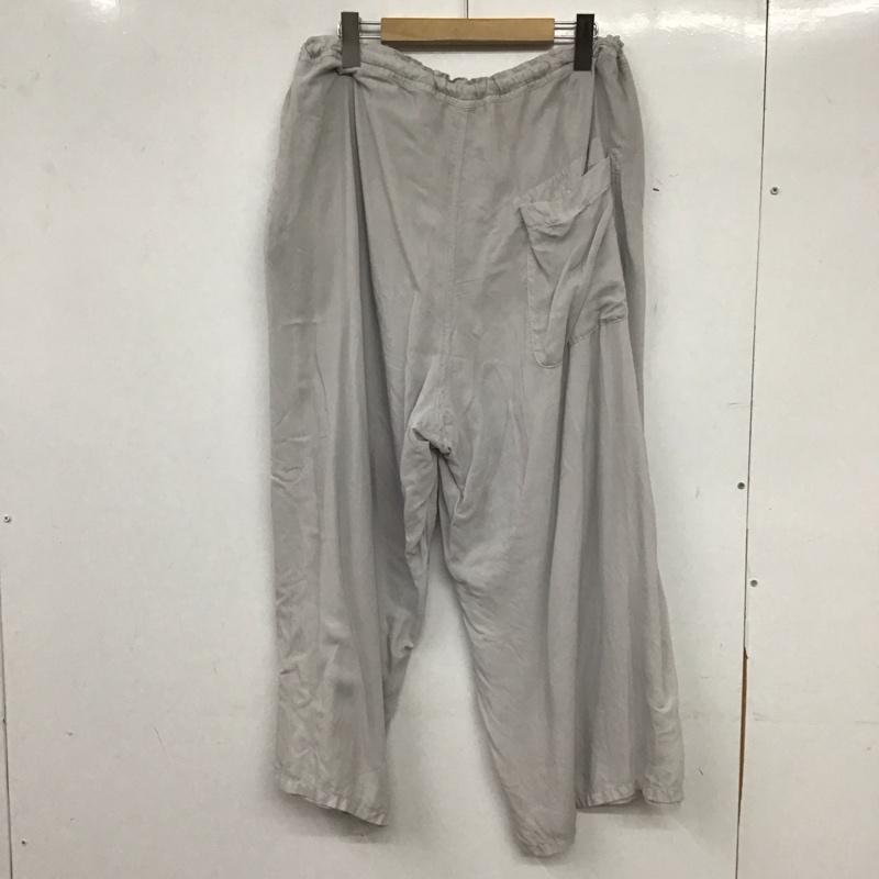 ワイズ Y s パンツ ワークパンツ、ペインターパンツ YD-P08-205 フロントタックワイドパンツ 2 無地 灰 / グレー / gray レディース USED 古着 中古 10155749