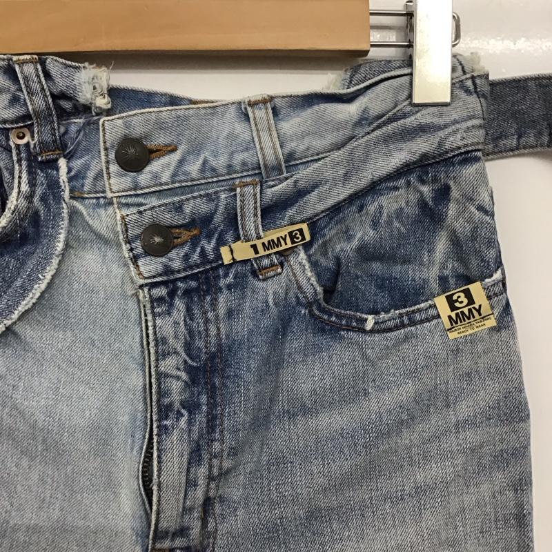 メゾンミハラヤスヒロ Maison MIHARA YASUHIRO パンツ デニム、ジーンズ B08PT162 SLIDE PIECE DENIM PANTS 36 無地 マルチカラー / マルチカラー / multicolor レディース USED 古着 中古 10155752