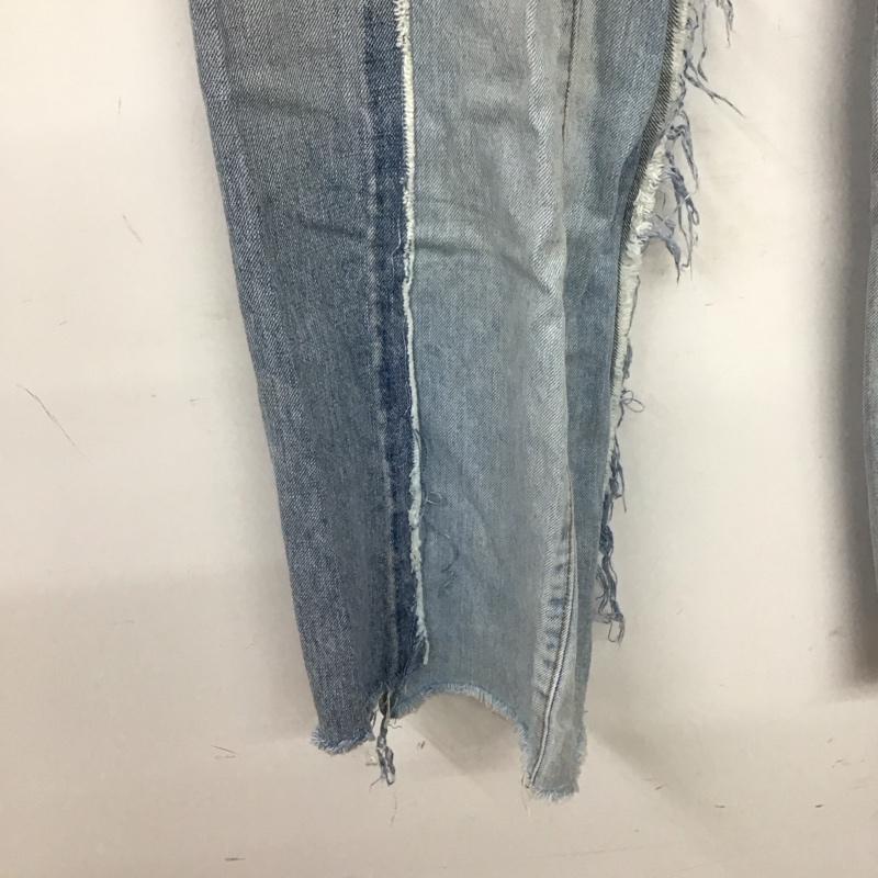メゾンミハラヤスヒロ Maison MIHARA YASUHIRO パンツ デニム、ジーンズ B08PT162 SLIDE PIECE DENIM PANTS 36 無地 マルチカラー / マルチカラー / multicolor レディース USED 古着 中古 10155752