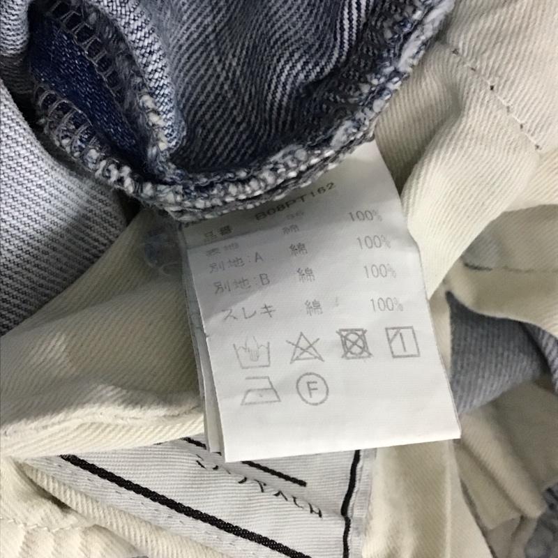 メゾンミハラヤスヒロ Maison MIHARA YASUHIRO パンツ デニム、ジーンズ B08PT162 SLIDE PIECE DENIM PANTS 36 無地 マルチカラー / マルチカラー / multicolor レディース USED 古着 中古 10155752