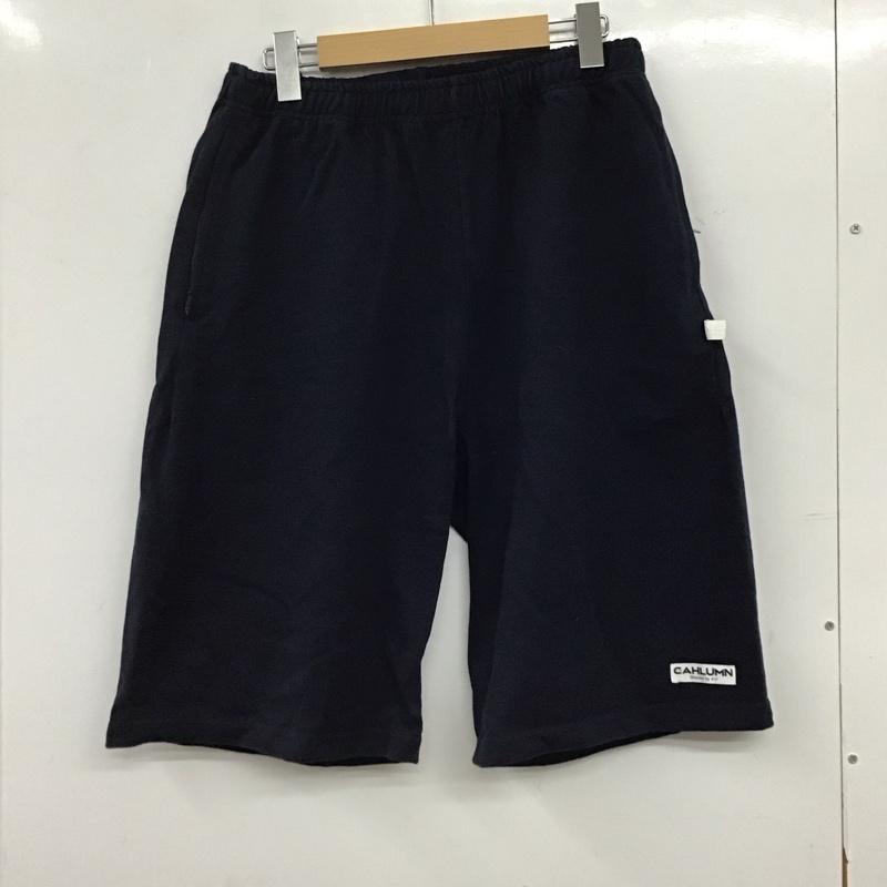 カウラム CAHLUMN パンツ ショートパンツ ショートパンツ ハーフパンツ カジュアルパンツ スウェットパンツ M 無地 紺 / ネイビー / navy メンズ USED 古着 中古 10155757