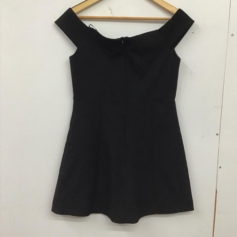 ザラ ZARA ワンピース ミニスカート M 無地 黒 / ブラック / black レディース USED 古着 中古 10155759