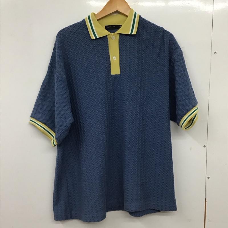 ニコアンド niko and... ポロシャツ 半袖 半袖ポロシャツ カラーシャツ 半袖カットソー M  紺 / ネイビー / navy メンズ USED 古着 中古 10155761