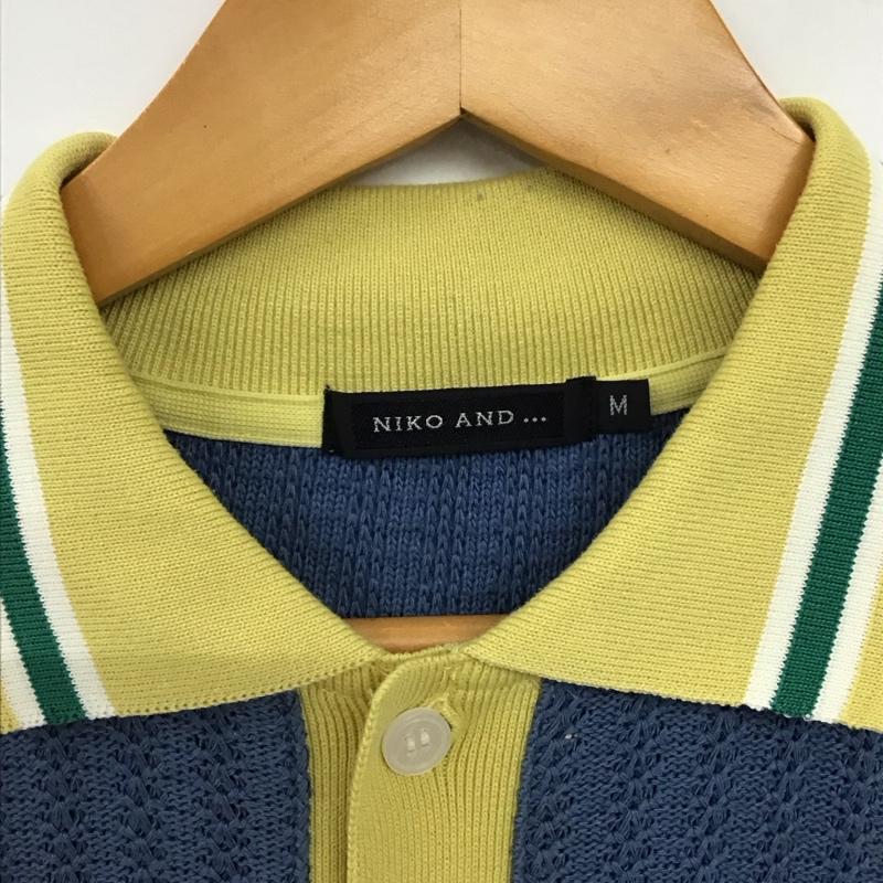 ニコアンド niko and... ポロシャツ 半袖 半袖ポロシャツ カラーシャツ 半袖カットソー M  紺 / ネイビー / navy メンズ USED 古着 中古 10155761