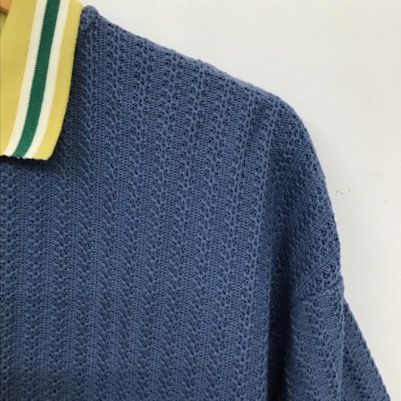 ニコアンド niko and... ポロシャツ 半袖 半袖ポロシャツ カラーシャツ 半袖カットソー M  紺 / ネイビー / navy メンズ USED 古着 中古 10155761