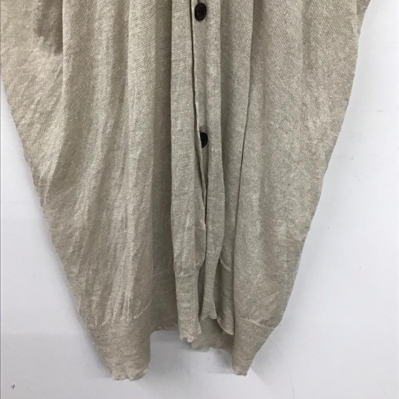 ワイズ Y s カーディガン 半袖 YN-K08-976 2 無地 ベージュ / ベージュ / beige レディース USED 古着 中古 10155763