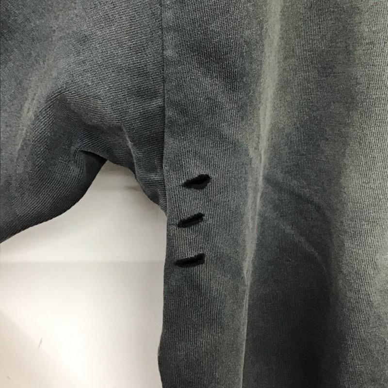メゾンミハラヤスヒロ Maison MIHARA YASUHIRO Tシャツ 半袖 a12hd541 半袖カットソー 44 ダメージ加工 ダークグレー / ダークグレー / メンズ USED 古着 中古 10155764