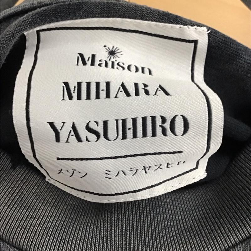 メゾンミハラヤスヒロ Maison MIHARA YASUHIRO Tシャツ 半袖 a12hd541 半袖カットソー 44 ダメージ加工 ダークグレー / ダークグレー / メンズ USED 古着 中古 10155764