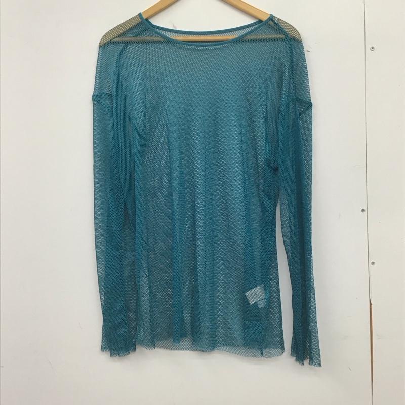 ページボーイ PAGEBOY カットソー 長袖 カットソー メッシュ FREE 無地 青 / ブルー / blue レディース USED 古着 中古 10155765