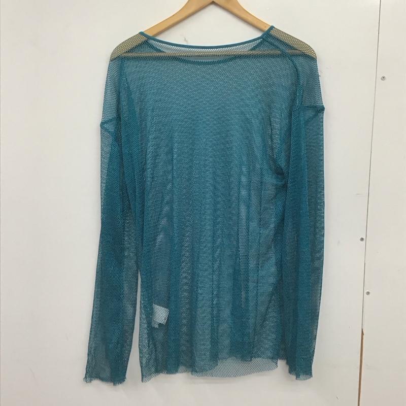 ページボーイ PAGEBOY カットソー 長袖 カットソー メッシュ FREE 無地 青 / ブルー / blue レディース USED 古着 中古 10155765