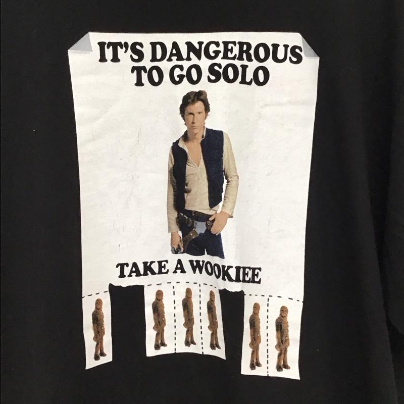 古着 USED Tシャツ 半袖 半袖カットソー プリントTシャツ クルーネックカットソー スターウォーズ XL プリント 黒 / ブラック / black メンズ USED 古着 中古 10155767