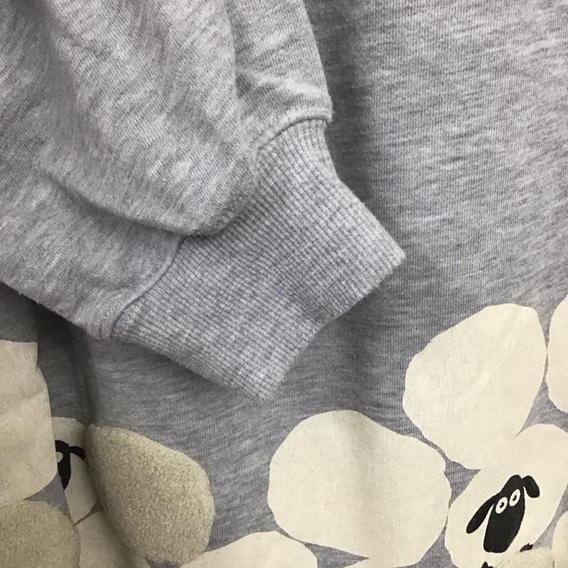 グラニフ graniph パーカー 長袖 FREE プリント 灰 / グレー / gray レディース USED 古着 中古 10155768