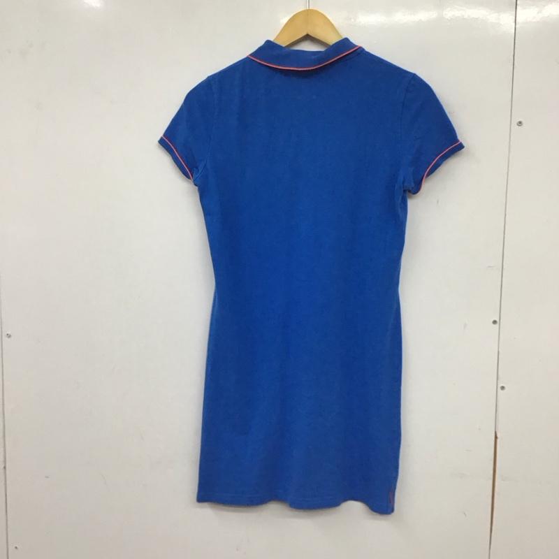 ラコステ ライブ LACOSTE L!VE ワンピース ミニスカート M 無地 青 / ブルー / blue レディース USED 古着 中古 10155769