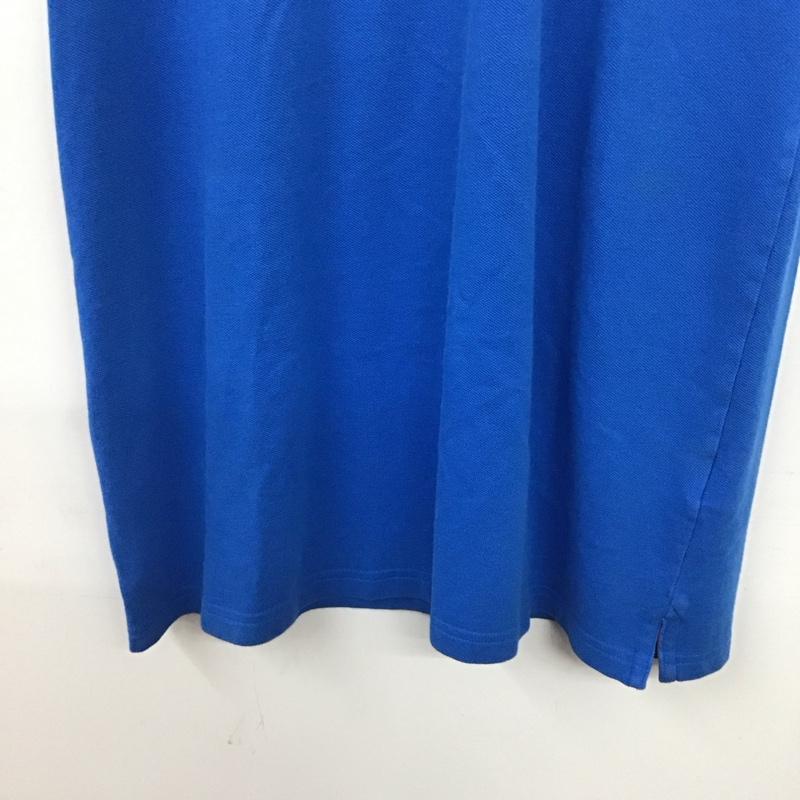 ラコステ ライブ LACOSTE L!VE ワンピース ミニスカート M 無地 青 / ブルー / blue レディース USED 古着 中古 10155769