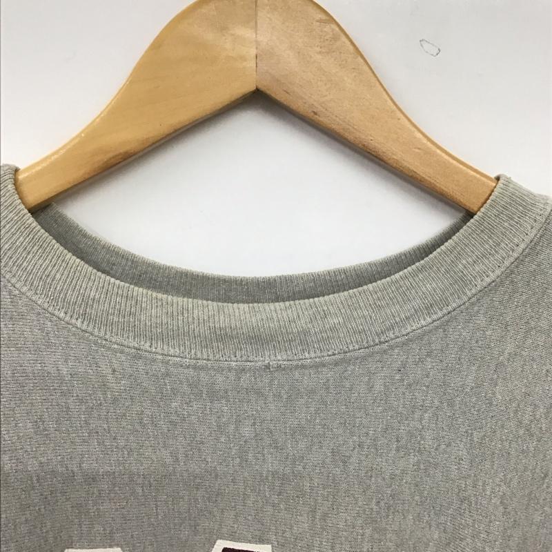 チャンピオン Champion トレーナー 長袖 長袖トレーナー スウェット クルーネック プルオーバー L ロゴ、文字 灰 / グレー / gray メンズ USED 古着 中古 10155770