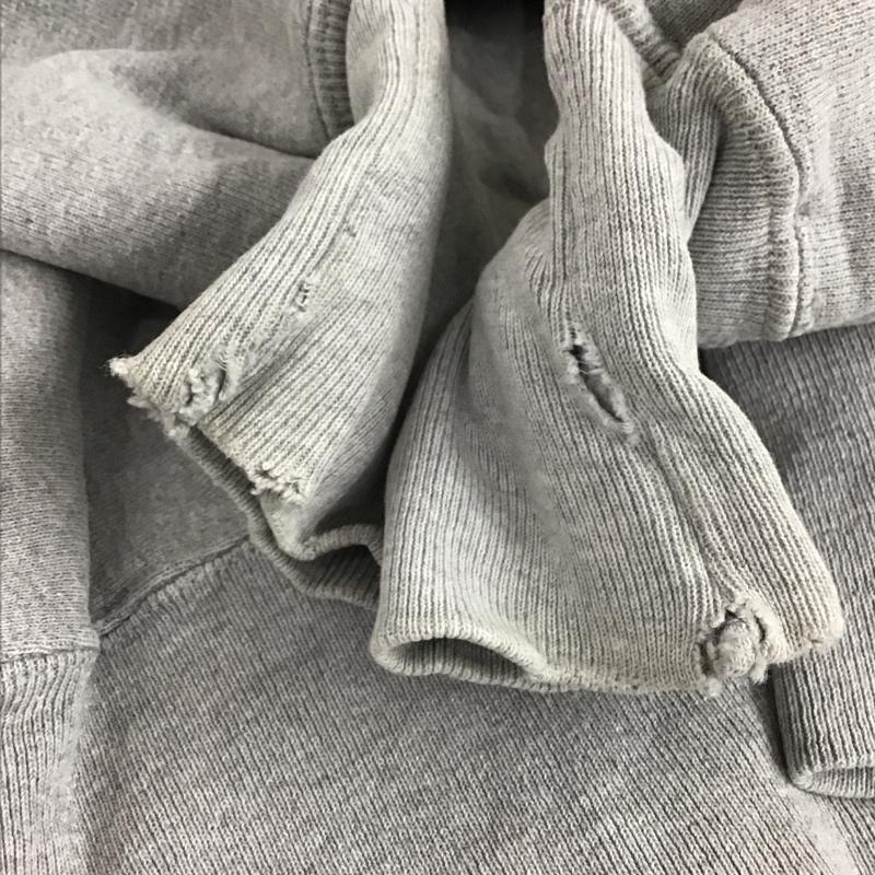 チャンピオン Champion トレーナー 長袖 長袖トレーナー スウェット クルーネック プルオーバー L ロゴ、文字 灰 / グレー / gray メンズ USED 古着 中古 10155770