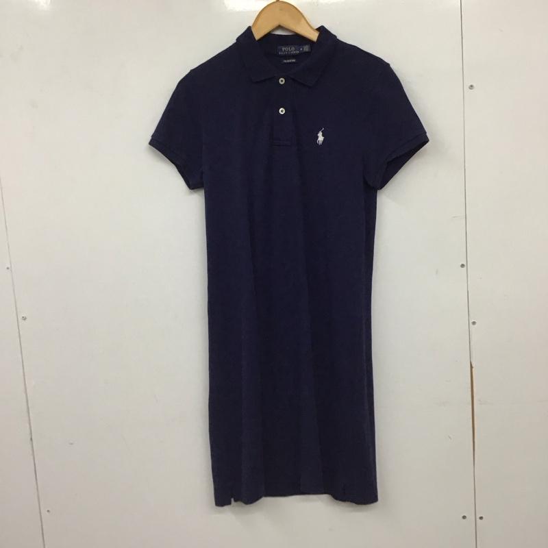 ポロラルフローレン POLO RALPH LAUREN ワンピース ミニスカート M 無地 紺 / ネイビー / navy レディース USED 古着 中古 10155771