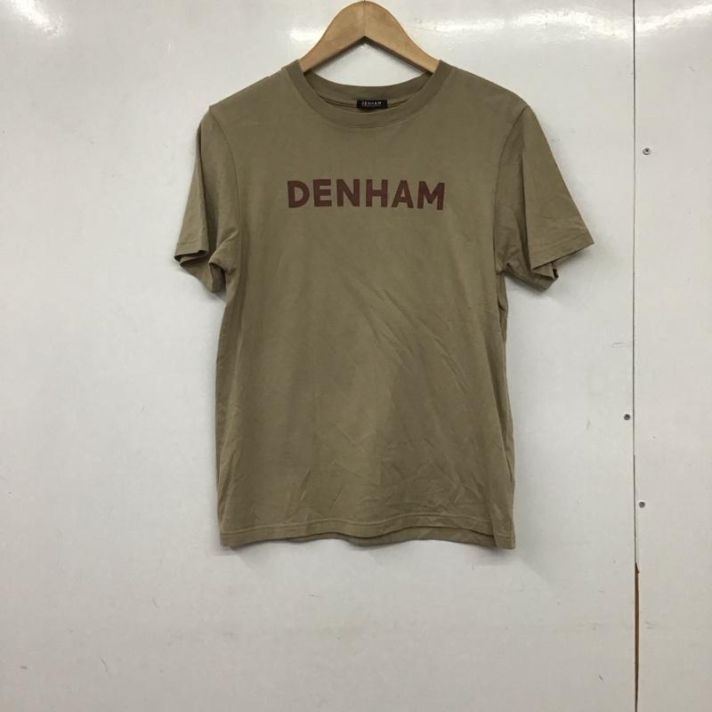 デンハム DENHAM Tシャツ 半袖 38 ロゴ、文字 X プリント ベージュ / ベージュ / beige レディース USED 古着 中古 10155774