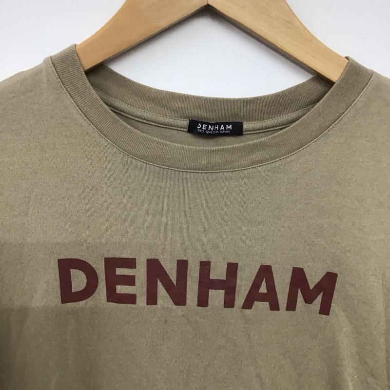 デンハム DENHAM Tシャツ 半袖 38 ロゴ、文字 X プリント ベージュ / ベージュ / beige レディース USED 古着 中古 10155774