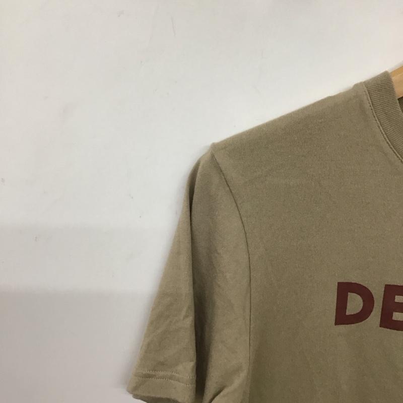 デンハム DENHAM Tシャツ 半袖 38 ロゴ、文字 X プリント ベージュ / ベージュ / beige レディース USED 古着 中古 10155774