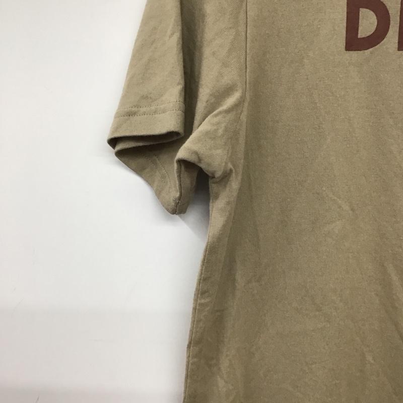 デンハム DENHAM Tシャツ 半袖 38 ロゴ、文字 X プリント ベージュ / ベージュ / beige レディース USED 古着 中古 10155774