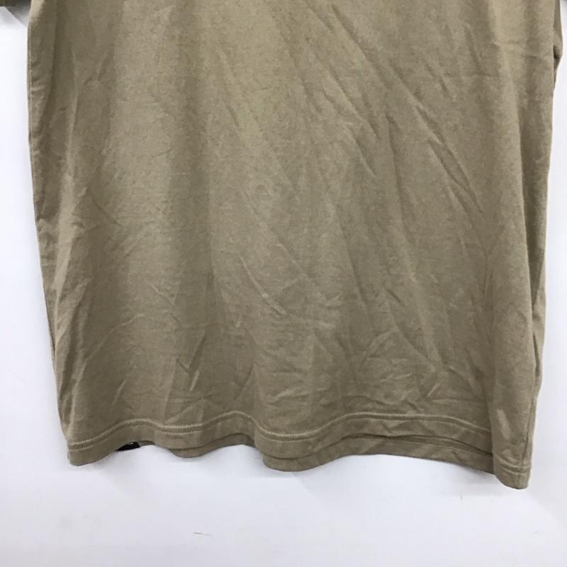 デンハム DENHAM Tシャツ 半袖 38 ロゴ、文字 X プリント ベージュ / ベージュ / beige レディース USED 古着 中古 10155774