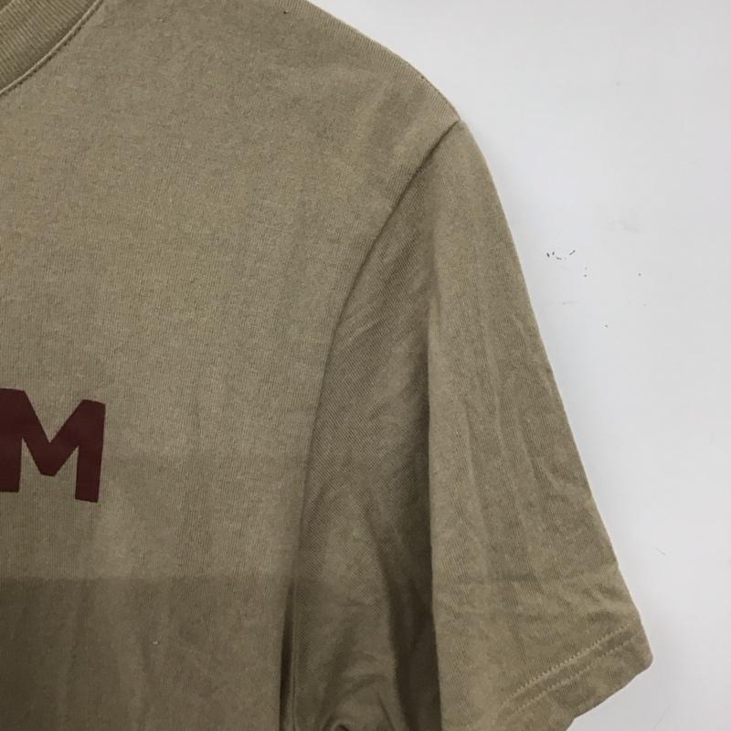 デンハム DENHAM Tシャツ 半袖 38 ロゴ、文字 X プリント ベージュ / ベージュ / beige レディース USED 古着 中古 10155774