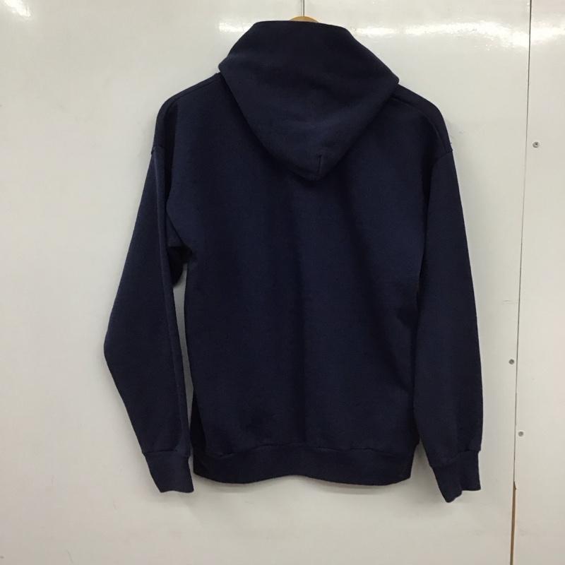 古着 USED パーカー 長袖 無地 X プリント 紺 / ネイビー / navy レディース USED 古着 中古 10155775