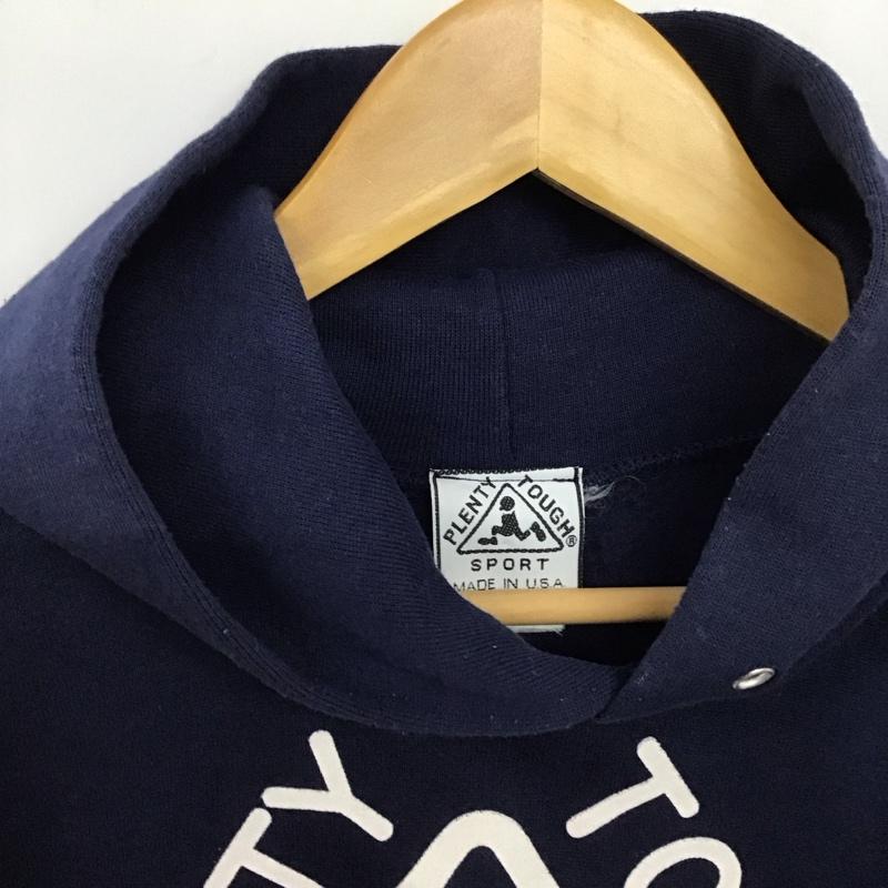 古着 USED パーカー 長袖 無地 X プリント 紺 / ネイビー / navy レディース USED 古着 中古 10155775